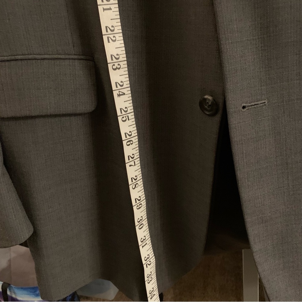 Claiborne Men’s Blazer, Grey, 100% Wool, 50L - Picture 11 of 11